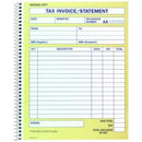 Spirax 500 Tax Invoice Statement Book Quarto 250x200mm 5 Pack 56500 (5 Pack) - SuperOffice