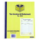 Spirax 500 Tax Invoice Statement Book Quarto 250x200mm 5 Pack 56500 (5 Pack) - SuperOffice