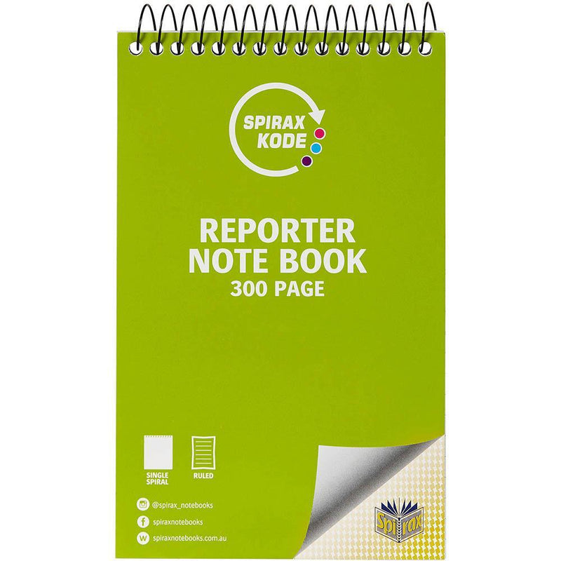 Spirax 956 Kode Reporter Notebook 300 Page 203 X 127Mm 56956C - SuperOffice