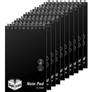 Spirax P563B Reporters Notebook Spiral Bound Top Opening 300 Page 200x127mm Black 10 Pack 5605000 (10 Pack) - SuperOffice