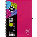 Spirax P959 Kode Notebook Spiral Bound 240 Ruled Page A4 Pink 56959P - SuperOffice