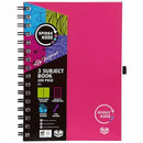 Spirax P961 Kode 3-Subject Notebook Spiral Bound 200 Page A5 Assorted 56961SRT - SuperOffice