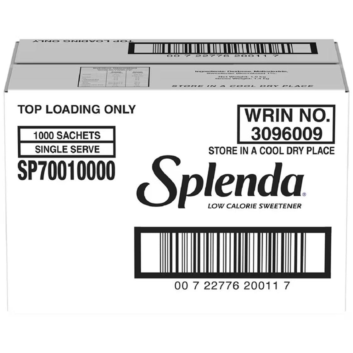 Splenda Sweetener Sachets Individual 1000 Pack Carton | SuperOffice