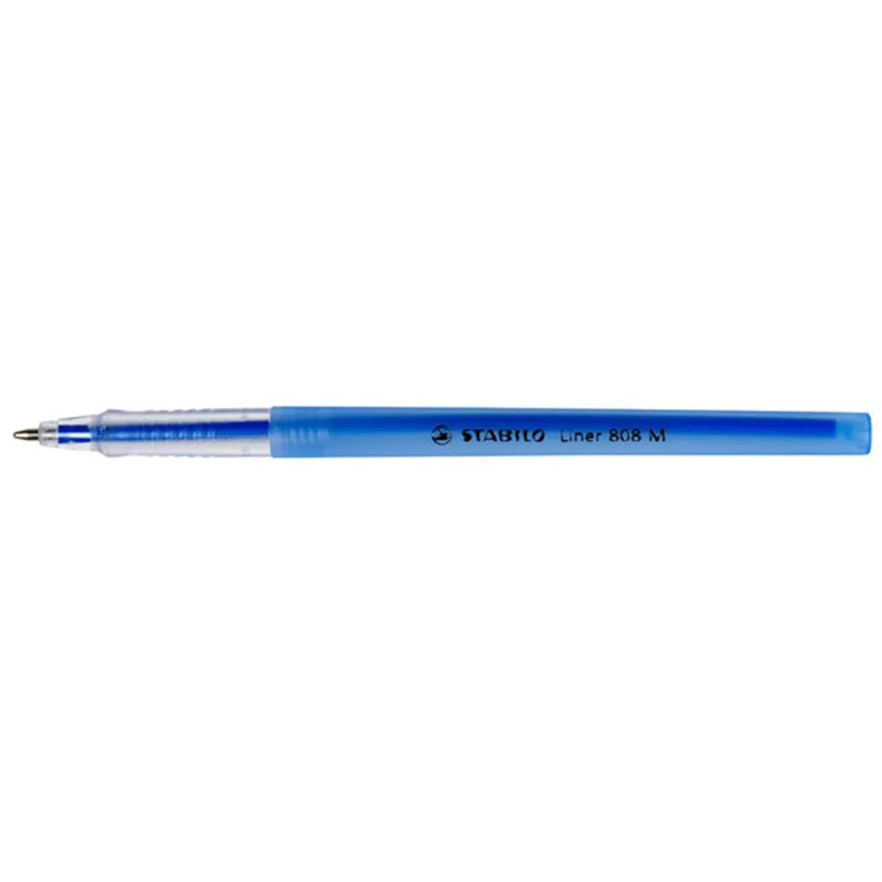 Stabilo 808 Liner Ballpoint Pen Medium Blue Box 10 0264670 (Box 10) - SuperOffice