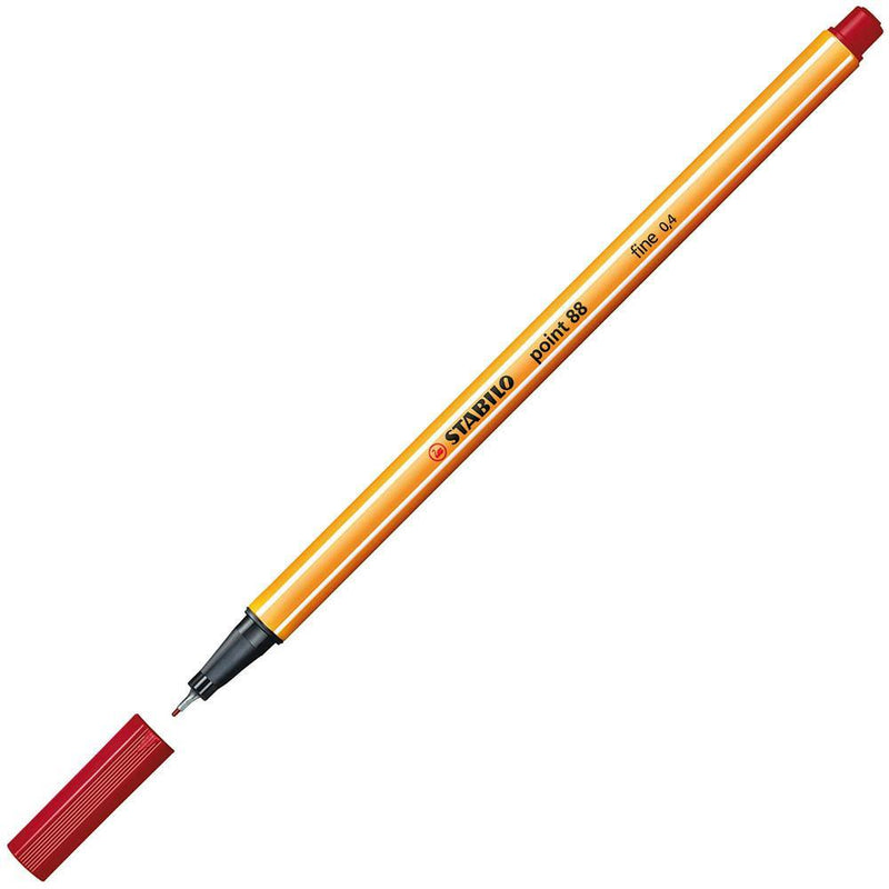 Stabilo 88 Point Fineliner Pen Crimson 0342690 - SuperOffice