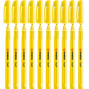 Stabilo Flash Highlighters Pen Yellow Chisel Tip Pack 10 0173611 (Box 10) - SuperOffice