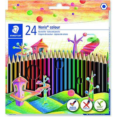 Staedtler 185 Noris Club Coloured Pencils Assorted Box 24 185 C24 - SuperOffice