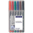 Staedtler 316 Lumocolor Non-Permanent Marker Fine Wallet 6 316 WP6 - SuperOffice