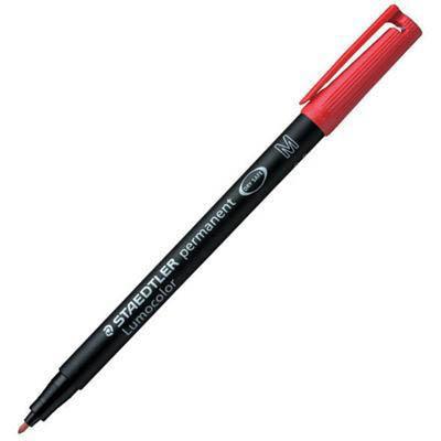 Staedtler 317 Lumocolor Permanent Marker 1.0Mm Red Box 10 317-2 - SuperOffice