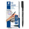 Staedtler 318 Lumocolor Permanent Marker Pen Fine Black Box 10 318-9 (Box 10) - SuperOffice