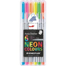 Staedtler 334 Triplus Fibre Tip Pen 0.3Mm Assorted Neon Wallet 6 334 SB6CLA - SuperOffice