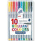 Staedtler 334 Triplus Fibre Tip Pen 0.3Mm Assorted Pack 10 334 SB10 - SuperOffice