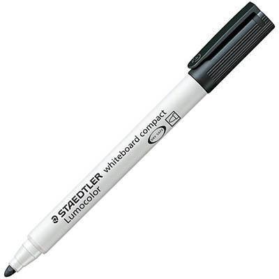 Staedtler 341 Lumocolor Compact Whiteboard Marker Bullet Black Box 10 341-9 - SuperOffice