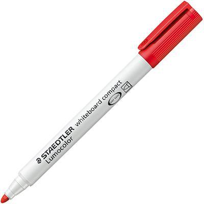 Staedtler 341 Lumocolor Compact Whiteboard Marker Bullet Red Box 10 341-2 - SuperOffice