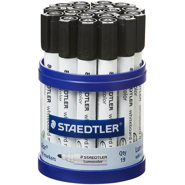 Staedtler 351 Lumocolor Whiteboard Marker Bullet Point Black Cup 19 351-9 KP19 - SuperOffice