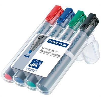 Staedtler 356 Lumocolor Flipchart Marker Wallet 4 356 WP4 - SuperOffice