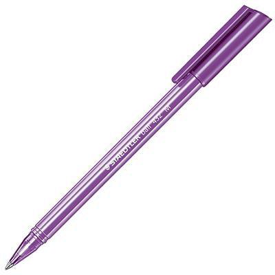 Staedtler 432 Triangular Ballpoint Stick Pen Medium Purple Box 10 432 35M-6 - SuperOffice