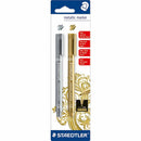 Staedtler Metallic Markers Gold And Silver Pack 2 8323-S BK2 - SuperOffice