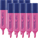 Staedtler Textsurfer Classic Highlighter Chisel Tip Pink Box 10 BULK 364-23 (Pink Box 10) - SuperOffice