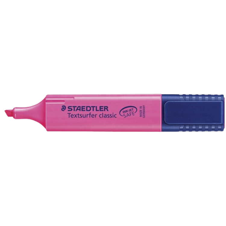 Staedtler Textsurfer Classic Highlighter Chisel Tip Pink Box 10 BULK 364-23 (Pink Box 10) - SuperOffice