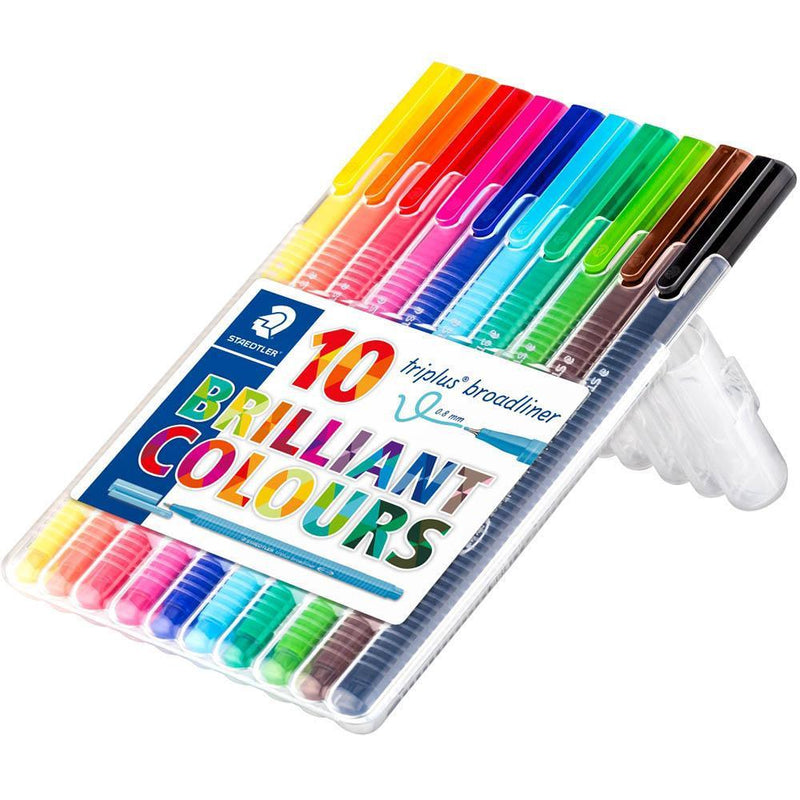 Staedtler Triplus Broadliner Pack 10 338 SB10 - SuperOffice