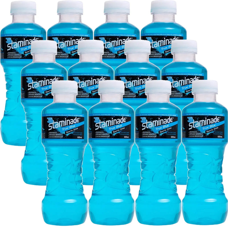 Staminade Sports Drink Electrolytes True Blue 600mL Pack 12 Bulk 949212 - SuperOffice