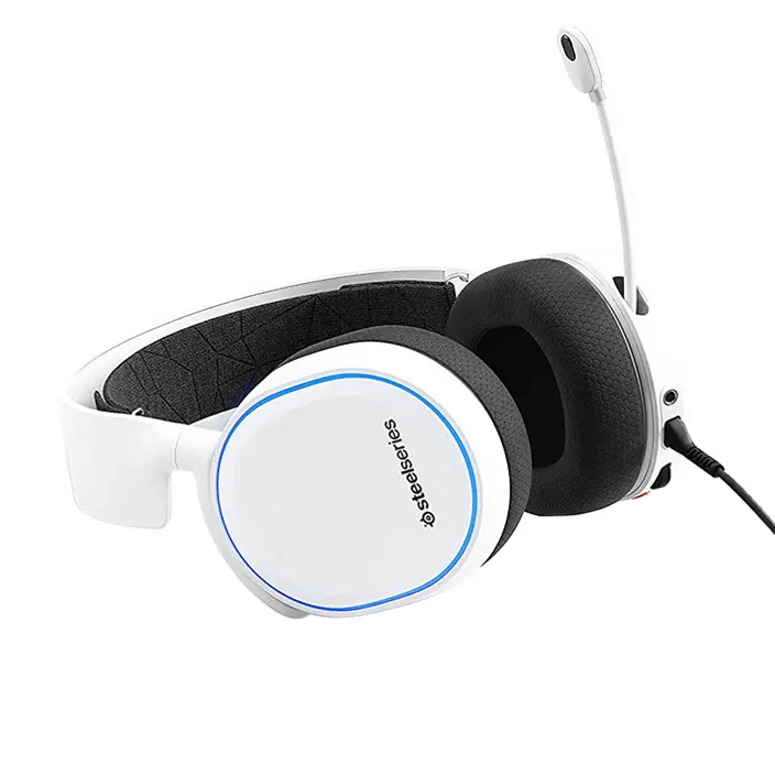 SteelSeries Arctis 5 RGB Gaming Headset Headphones White 61507 - SuperOffice