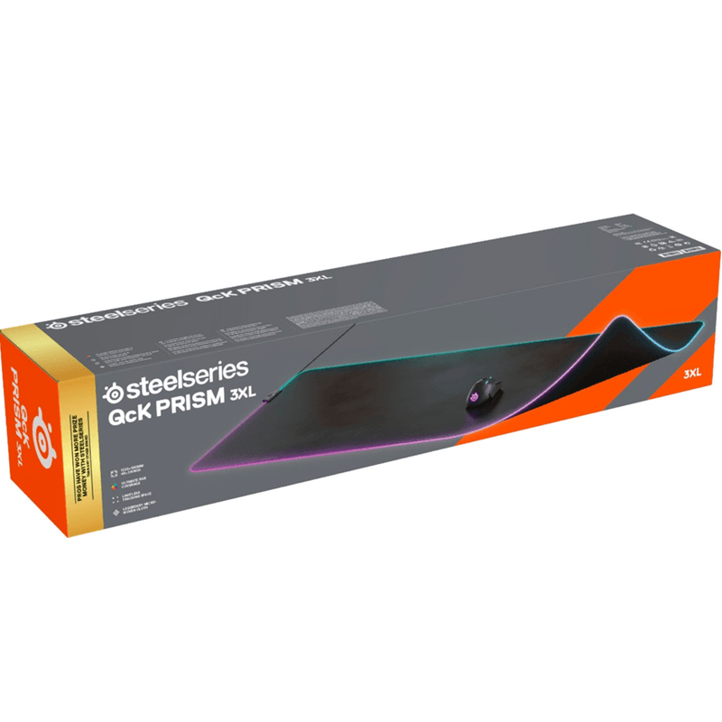 SteelSeries QCK Prism Gaming Mouse Pad RBG Lights 3XL Long Large XXXL 63511 - SuperOffice