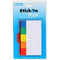 Stick On Index Flags 50 Sheets 25 X 76Mm Assorted Pack 5 100852300 - SuperOffice