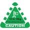 Stock Forms Caution 10-16kg 80x70mm Green 250 Labels Roll CAUTION G 80X70 - SuperOffice