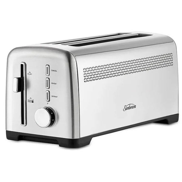 Sunbeam Long Toaster Fresh Start 4 Slice Stainless Steel TAM1003SS - SuperOffice