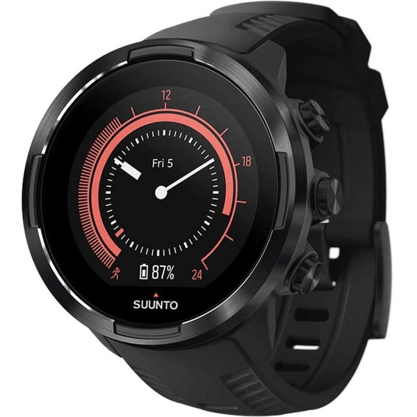 Suunto 9 Baro Smart Watch Heart Rate/GPS/1.3"LED Display Black Stainless Steel Body SS050019000 - SuperOffice