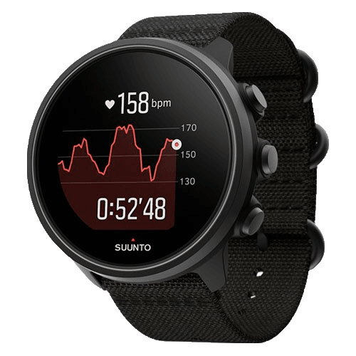 Suunto 9 Baro Smart Watch Heart Rate/GPS/1.3"LED Display Charcoal Black Titanium SS050564000 - SuperOffice