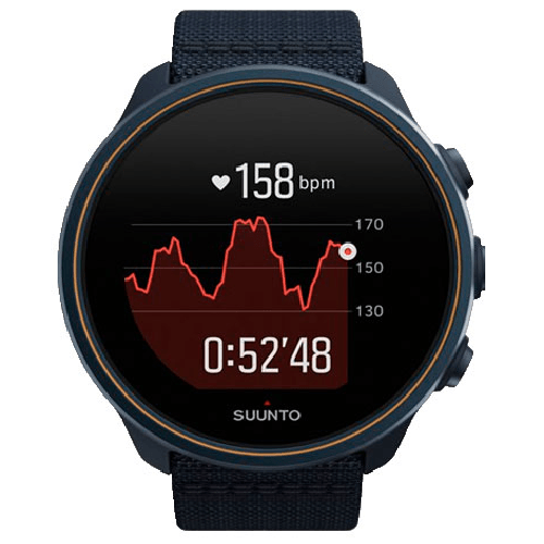 Suunto 9 Baro Smart Watch Heart Rate/GPS/1.3"LED Display Granite Blue Titanium SS050565000 - SuperOffice