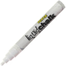 Texta Liquid Chalk Marker Dry Wipe 4.5mm Bullet Tip Nib White Pack 12 0387970 (12 Pack) - SuperOffice