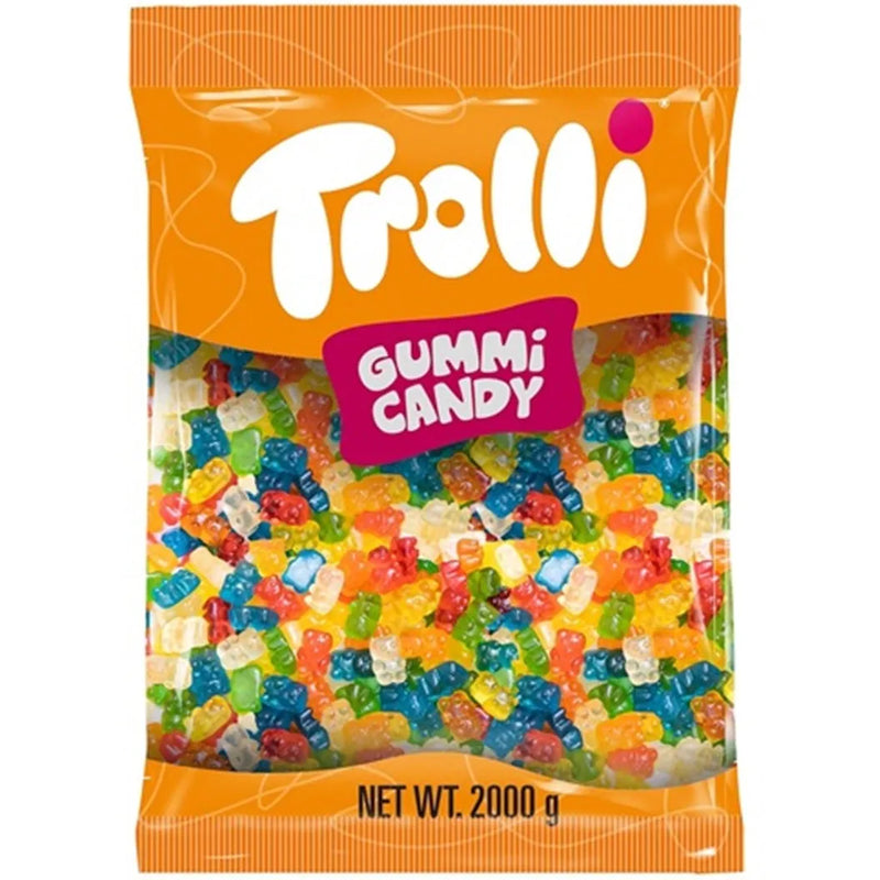 Trolli Gummi Bears Flavoured Candy 2kg Bulk Bag 391948 - SuperOffice