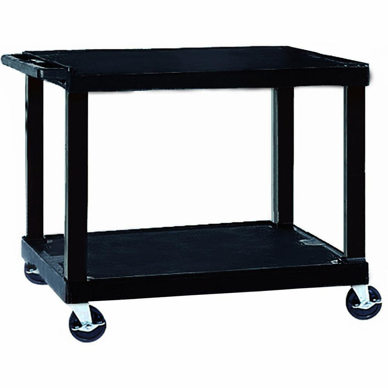 Tuffy Video Trolley 2 Shelf 860mm Heavy Duty QTWTV34 - SuperOffice