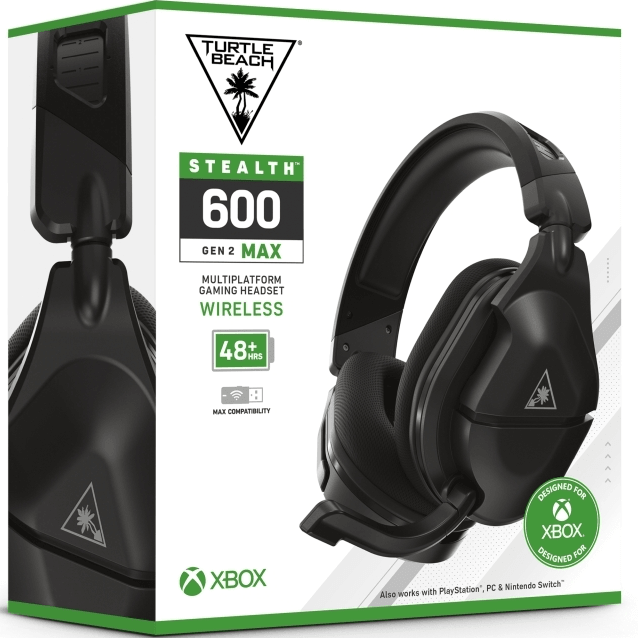 Turtle Beach Stealth 600 MAX Gen 2 Wireless Headset Headphones Microphone XBOX Black FS-TBS-2362-01 - SuperOffice