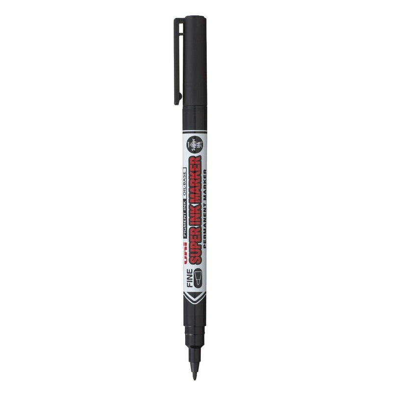 Uni-Ball PNA-125 Super Ink Permanent Marker Fine Black Box 12 PNA125BK (Box 12) - SuperOffice