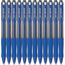 Uni-Ball SN-100 Laknock Retractable Ballpoint Pen Broad 1.4mm Blue Box 12 SN100BBL (1.4mm Blue Box 12) - SuperOffice