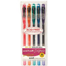 Uni-Ball Um120 Signo Gel Ink Rollerball Pen 0.5Mm Noble Metalic Assorted Pack 5 UM120NM 5P - SuperOffice