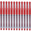 Uni-Ball UM151S Signo Grip Comfort Gel Ink Pen 0.7mm Fine Red Box 12 UM151SR (Box 12) - SuperOffice