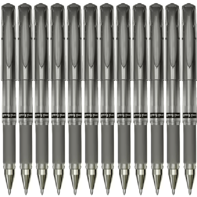 Uni-Ball UM153 Signo Broad Gel Ink Pen 1.0mm Metallic Silver Box 12 UM153S (Silver Box 12) - SuperOffice