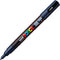 Uni Pc-3M Posca Poster Marker Fine Bullet Tip 1.3Mm Navy Blue PC-3MNB - SuperOffice
