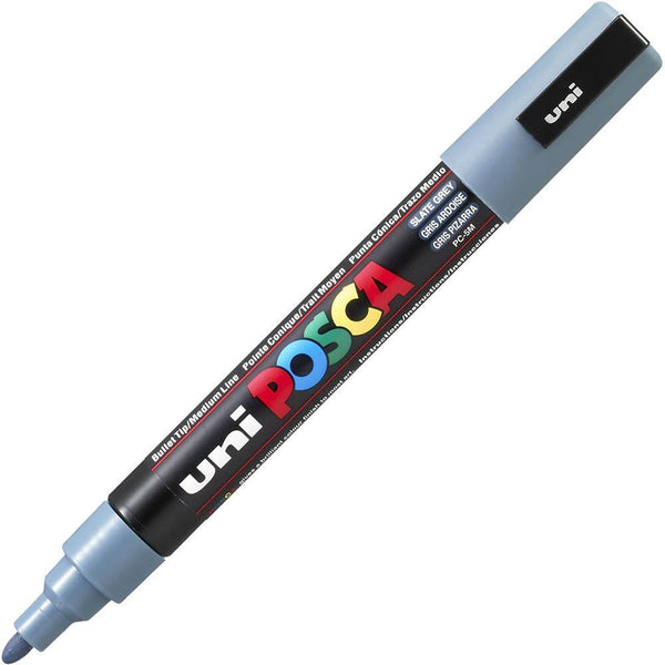 Uni Pc-3M Posca Poster Marker Fine Bullet Tip 1.3Mm Slate Grey PC3MSLGR - SuperOffice