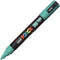 Uni Pc-5M Posca Poster Marker Medium Bullet Tip 2.5Mm Emerald Green PC5MEG - SuperOffice
