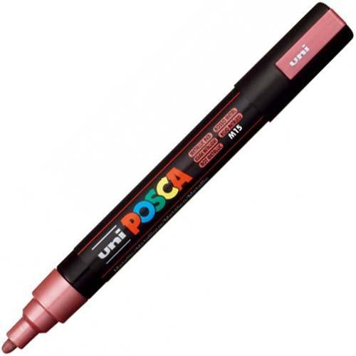 Uni Pc-5M Posca Poster Marker Medium Bullet Tip 2.5Mm Metallic Red PC5MMETR - SuperOffice