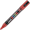 Uni Pc-5M Posca Poster Marker Medium Bullet Tip 2.5Mm Red PC5MR - SuperOffice