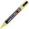 Uni Pc-5M Posca Poster Marker Medium Bullet Tip 2.5Mm Yellow PC5MY - SuperOffice