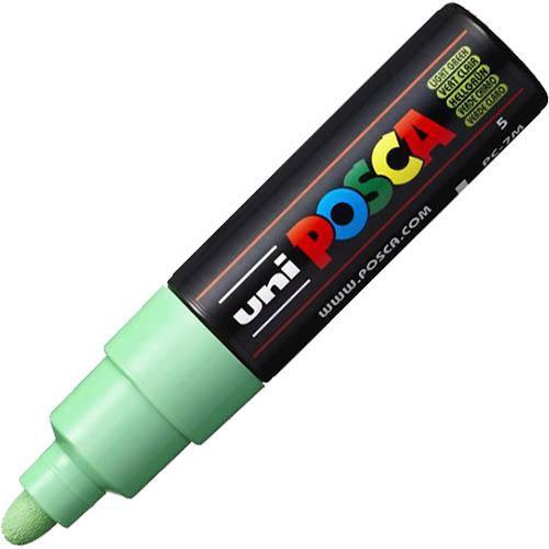 Uni Pc-7M Posca Poster Marker Medium Bullet Tip 4.5Mm Light Green PC7MLGN - SuperOffice